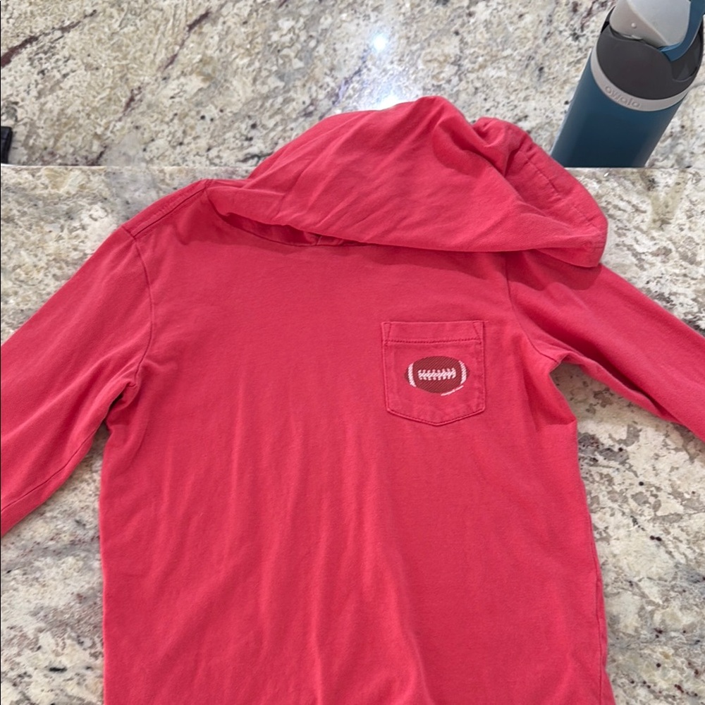 Vineyard Vines Kids Hoodie with Football Design